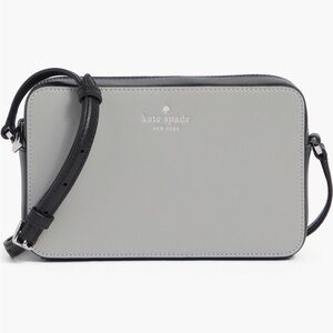 kate spade gray and black crossbody camera bag